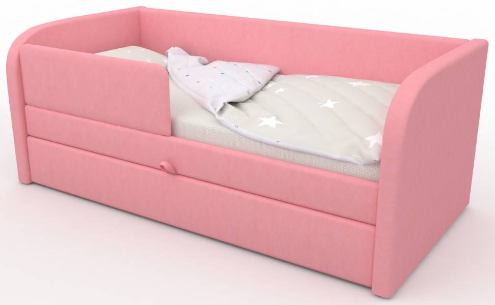 Детский диван UNO Светло-пурпурный (Velvet Lux 36)