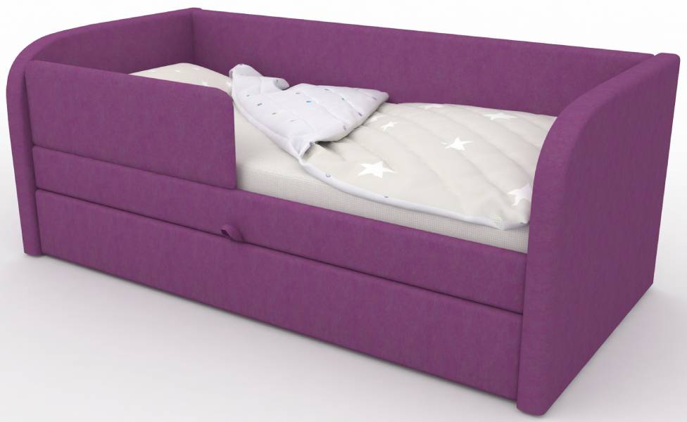 Детский диван UNO Пурпурный (Velvet Lux 32)