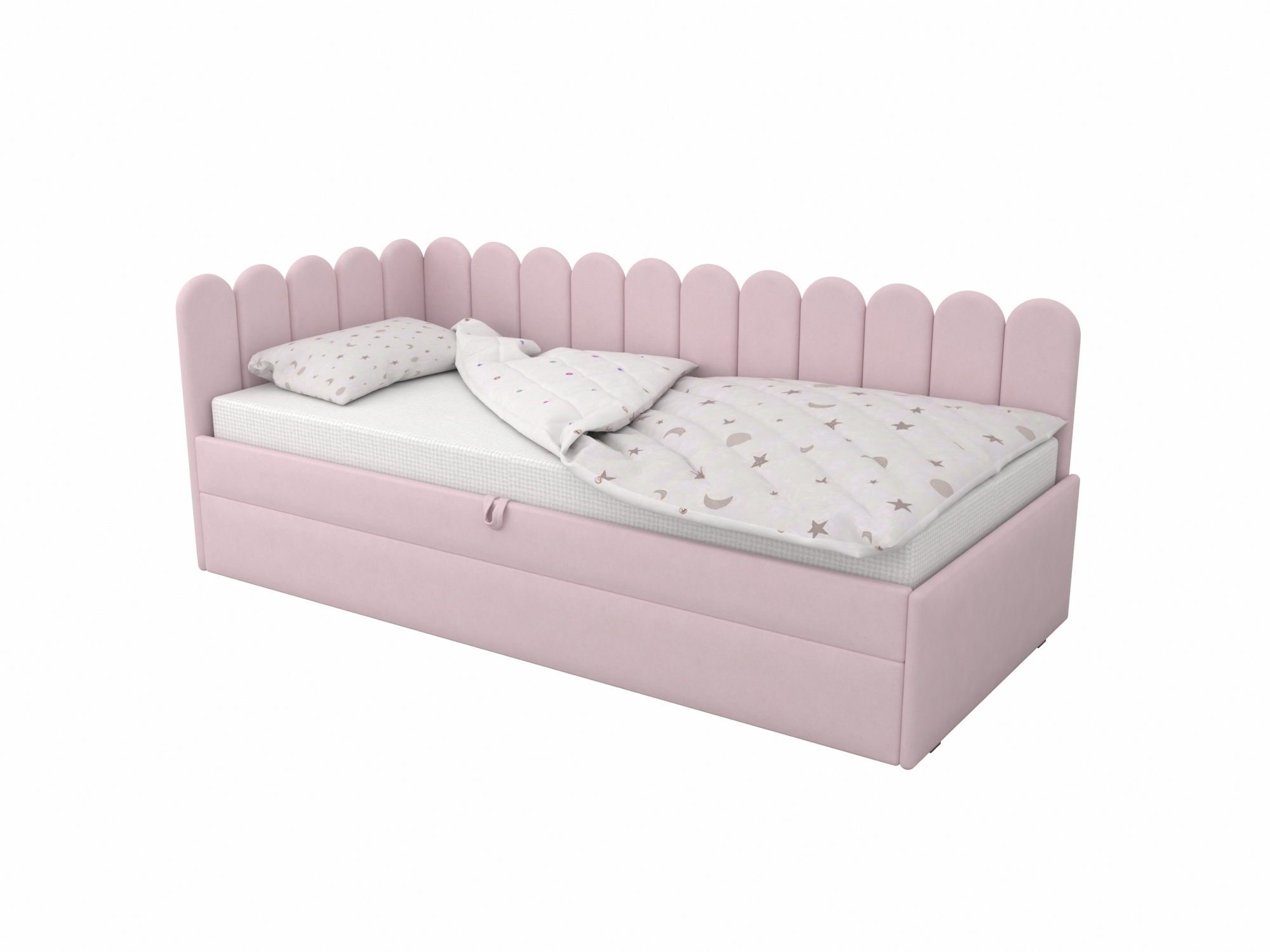 Угловая кровать Элис UP Pink