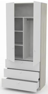 Шкаф комбинированный с 3-мя ящиками серия Wood фото 2