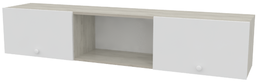 Шкаф навесной с 2-мя фасадами 3 секции Серия Wood