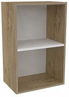 Полка открытая навесная вертикальная 2 секции Серия Wood
