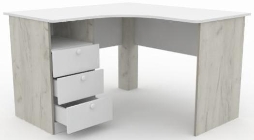 Стол угловой с 3-мя ящиками серия Wood фото 2