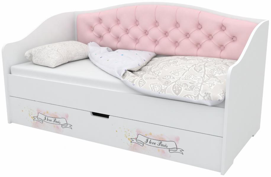 Детская кровать Винтаж с каретной стяжкой серия KIDS