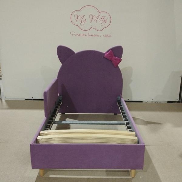 Детская кровать Kitty Violet, Спальное место 1700x800мм, ткань 1 категория